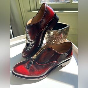 The Office of Angela Scott Women’s Leather Dress Shoes in Mahogany, sz 36 1/2